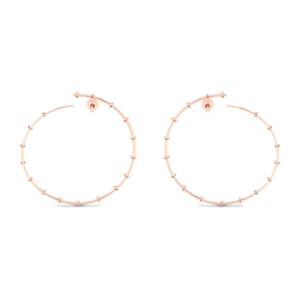 Boucles d'oreilles créoles REYES personnalisées en argent sterling 925, serties d'un diamant de laboratoire CVD HPHT de 0,5 carat, taille ronde, pour femmes - Product Image 4