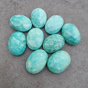 Turquesa Tibetana Natural, Forma Ovalada, Corte Checker, Calibrada, Gema Suelta para Joyería - Product Image 5