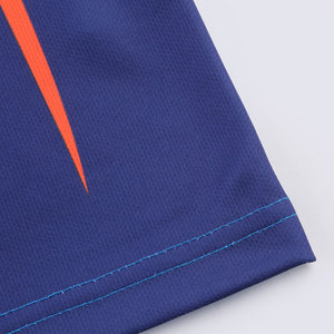 Ensemble de maillot de sport imprimé par sublimation bleu avec short noir, ensemble de vêtements de football à mouvement flexible - Product Image 5
