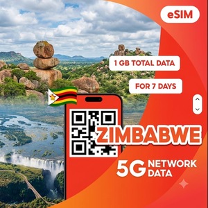 Tarjeta SIM de Zimbabue, 1 GB de Datos por 7 Días, Internet de Viaje de Alta Velocidad 4G, Activación Fácil y Cobertura Nacional Confiable - Product Image 1