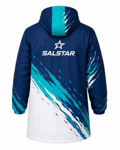 Parka con Capucha para Hombre SALSTAR, Manga Larga, Impermeable, Deportiva, con Estampado, de Poliéster, con Cierre de Cremallera - Product Image 4