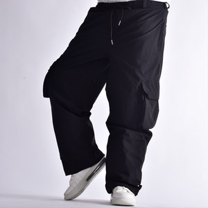 Pantalon de ski pour hommes, isolé, imperméable, respirant, léger, ceinture réglable, coupe-vent, polaire OEM grande taille - Product Image 1