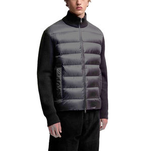 Cardigan zippé pour homme, coupe ajustée, col montant, léger, coupe-vent, chaud, avec logo frontal – Vente en gros pour l'hiver - Product Image 4