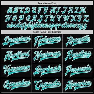 Custom Varsity <b>Jacket</b> <b>Men</b> Black <b>White</b> Teal Letter Print Baseball Style with Name Number Front Back Design Autumn Casual - Product Image 4