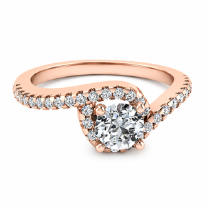 1.20 Ct Real Brilliant Cut Diamond Engagement <b>Ring</b> | 14K Rose Gold Classic Solitaire Style Prong <b>Set</b> Fine Jewelry Gift for <b>Women</b> - Product Image 2