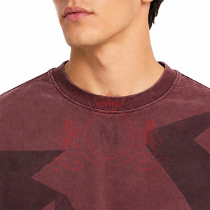 T-shirt décontracté moderne à épaules tombantes, effet délavé, toucher doux et coupe décontractée pour un style outdoor tendance - Product Image 5