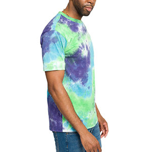 Camiseta de sublimación para hombre, 100% algodón, estampada, de corte holgado, manga corta, servicio OEM, camisetas de sublimación para venta en línea. - Product Image 3