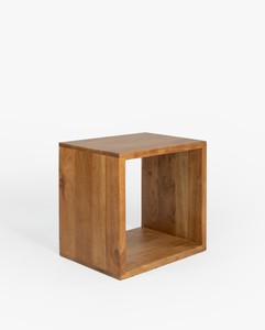 Mesitas de Noche Modernas de Madera de Teca Sólida con Almacenamiento, Acabado Marrón de Alta Calidad para Muebles de Dormitorio en Apartamentos - Product Image 3