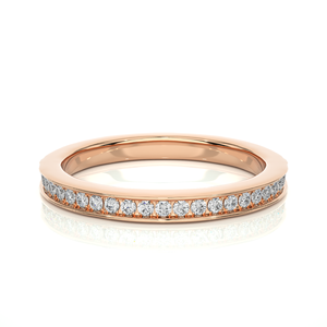 Bague en or 18 carats au design tendance avec diamant de 0,19 carat taille ronde en 23 pierres de diamant, bijoux en diamant à vendre pour l'exportation - Product Image 1