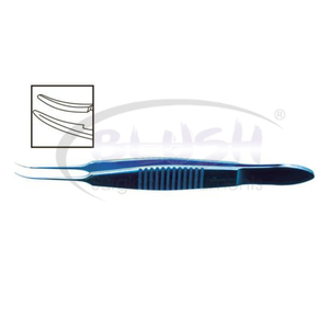 Pinzas de Sutura McPherson con Punta Curva de 0.3mm, Instrumento Quirúrgico Oftálmico de Titanio de Blush Surgical - Product Image 3