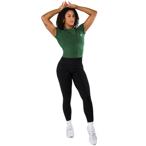 Camiseta Deportiva de Manga Corta para Mujer, Ajuste Elástico, Tejido Ligero y Suave, Ropa Deportiva Informal - Product Image 3