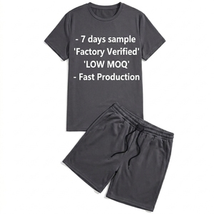 Ensemble court personnalisé 2 pièces de haute qualité : t-shirt de sport et short en polyester, coupe ajustée, jersey personnalisé de qualité supérieure. - Product Image 5