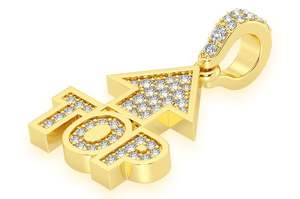 Collares de Moda para Niños, Oro de 10K, Personalizados con Letras Pequeñas, Símbolo de Nombre, Diamante Cultivado en Laboratorio, Colgante Fino, Idea de Regalo - Product Image 2