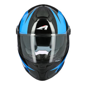 Casque de moto intégral ASTONE HELMETS ABS modèle GTO7 SKYLINE GLOSS CHROME BLUE, doublure intérieure en polyester, tailles XS-XXL - Product Image 3