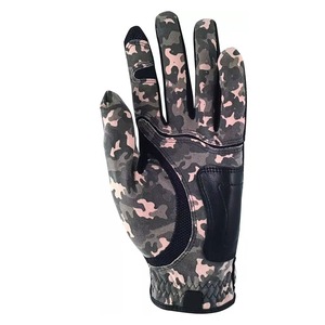 Custom Made Genuine Leather Golf <b>Gloves</b>-<b>Moisture</b> Wicking Non-Slip Full Finger Adjustable Wrist Strap Left Hand - Product Image 5