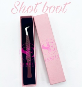 Professional Mini <b>Boot</b>-Shaped Stainless Steel Eyelash Tweezers Anti-Static Precision Durable Diamond Grip Smooth Tip Non-<b>Slip</b> - Product Image 1