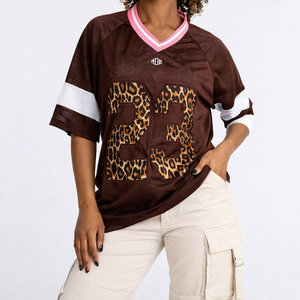 <b>Y2K</b> Streetwear Top Custom Sublimation Design Print Wholesale Boxy Drop Shoulder 240GSM Polyester Mesh American Football Jersey - Product Image 2