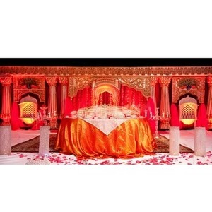 Decoración de escenario para boda musulmana Walima Jhronka, decoración tradicional india para bodas en EE. UU., escenario de boda de moda para bodas en Atlanta - Product Image 1