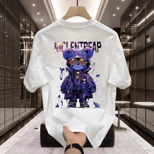 Camiseta Caqui con Diseño Estampado, Venta Directa de Fábrica, Camisetas de Algodón Peinado 100%, Manga Corta, Camiseta para Hombre - Product Image 6