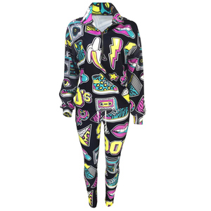Ensemble de survêtements personnalisés à faible MOQ, ensembles de survêtements d'entraînement pour femmes, survêtements sublimés pour le streetwear à prix de gros - Product Image 4