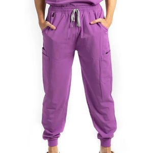 Ensemble de blouses médicales pour hommes de haute qualité, couleur violette, col en V, manches courtes, pantalon de jogging, uniformes d'infirmière, costumes de médecin, costumes dentaires - Product Image 6