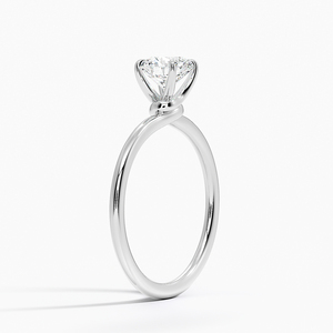 BOJ <b>Ring</b> 0112 Round Cut 925 <b>Silver</b> Love Knot Prong Setting <b>Solitaire</b> Diamond <b>Ring</b> 2ct D Color VVS1 Moissanite GRA Certified - Product Image 2