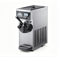 Machine à glace molle à tête unique XY pour comptoir, équipement commercial automatique pour la préparation de glaces pour les salons de thé à bulles