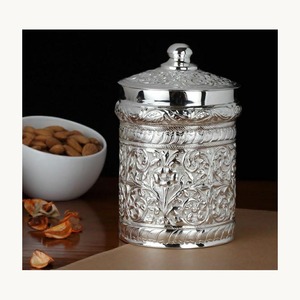 Stylish Metal Dry Fruits <b>Box</b> New Design Customized Gift <b>Box</b> New Arrival Luxury Storage Container For Dates Nuts <b>Sweets</b> - Product Image 1