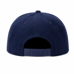 Unisex <b>Navy</b> Blue 6-Panel Baseball Cap Gold Embroidered Logo Front Panel Casual Adjustable Outdoor 100% Cotton <b>Hat</b> for Adults - Product Image 3