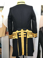 Veste Hussar Napoléon pour homme, long manteau brodé à la main, style vintage, vestes pour homme à l'ancienne