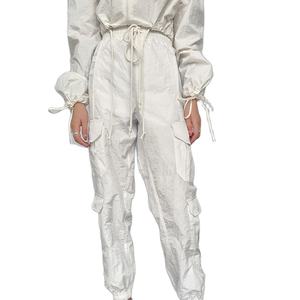 Chaqueta cortavientos de bloque de Color de talla grande de alta calidad al por mayor para mujer, conjunto de chándal de 2 piezas, conjunto cortavientos para hombre a prueba de viento - Product Image 4