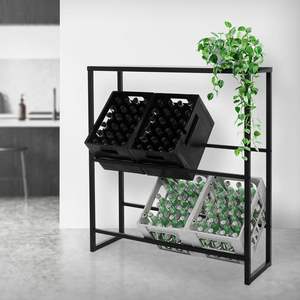 Estante para Bebidas Independiente para Almacenamiento y Distribución, Estantes de Supermercado Resistentes de Triple Capa para Embalaje de Pedidos por Correo - Product Image 6