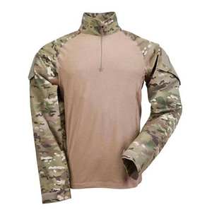 Custom Breathable Canvas Tactical Style Autumn Outdoor Camo Print Hunting <b>Shirt</b> for Unisex-Short Sleeve Hiking Camping - Product Image 1