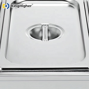 เครื่องอุ่นอาหารแบบ Bain Marie สำหรับงานจัดเลี้ยง ทำจากสแตนเลส พร้อมฝาปิดเก็บความร้อน สำหรับซุปและอาหารอื่นๆ - Product Image 2