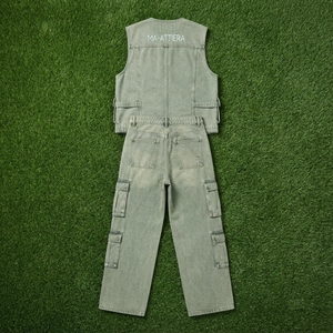 Women Utility Cargo Vest And <b>Pants</b> Set Multi Pocket Sleeveless Workwear Matching Two Piece Casual Streetwear Outfit - Product Image 5