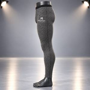 Men's <b>Thermal</b> Leggings Winter Underwear Full Length Tights Quick Dry Stretch Base Layer for Outdoor Wear - Product Image 3