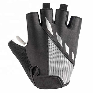 Gants de cyclisme unisexes mi-doigts respirants avec fermeture auto-agrippante, antidérapants et antichocs pour l'été, la route et le VTT - Product Image 2