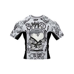 Real Strong Men BJJ Rush Guard Rashguard-High Quality Nylon/Cotton Sportswear with Customizable Options - Product Image 4