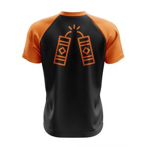 Chemises à manches courtes pour hommes, style grande taille, col en V, couleur unie, logo personnalisé de haute qualité, t-shirt en coton uni pour hommes, col en V - Product Image 4