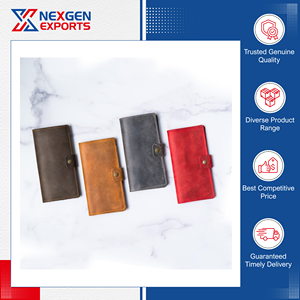 Distributeur mondial vendant des housses de chéquier vintage de qualité supérieure, étanches, anti-poussière, fines, avec porte-cartes et bouton, en gros - Product Image 6