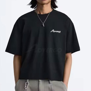 T-shirts pour hommes en coton 100% légers, très tendance, respirants, style streetwear, imprimés, coupe ample et oversize. - Product Image 1