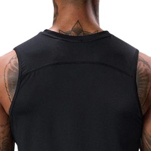 Mens <strong>Black</strong> Sleeveless Athletic Gym Tank <strong>Top</strong> Fitness Workout Shirt Muscle Fit Sportswear Training Apparel <strong>Vest</strong> - Product Image 3