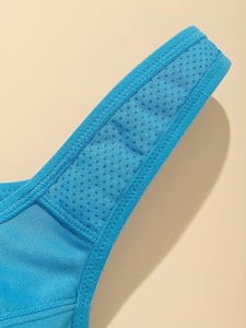 Wide Band Sport Bra | Lifting <b>Compression</b> Gym Bralette | Premium Elasticity Performance Training Sportswear Crop <b>Top</b> - Product Image 5