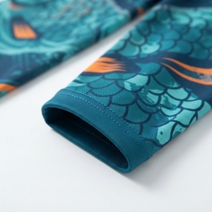 Chemise de pêche unisexe à manches longues, impression par sublimation, protection solaire UPF 50 anti-UV, vêtements d'extérieur, design Blue Marlin sur le devant - Product Image 5