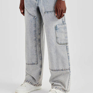 Men straight leg classic denim <b>jeans</b> pants durable casual wear Casual men blue denim <b>jeans</b> pants <b>soft</b> cotton fabric durable - Product Image 6