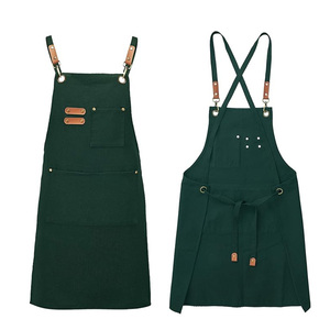 Delantal de Algodón Grueso de Alta Calidad al por Mayor para Unisex, Resistente a las Manchas, para el Hogar, Cocina, Trabajo, Jardinería, Barbería - Product Image 3