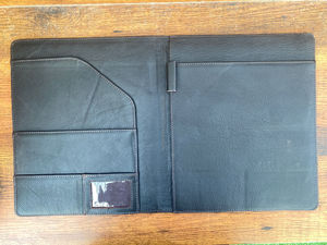 แฟ้มหนังแท้สำหรับงานนำเสนอ A4หนังวัวเครื่องผูกแฟ้มเอกสารธุรกิจพร้อมช่องใส่เครื่องมืองานออกแบบใหม่ - Product Image 6