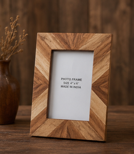 Modern Handmade Eco-Friendly for Wooden Photo <b>Frame</b> Geometric Design Luxury Tabletop Wall Mountable Home Decor for Living - Product Image 1