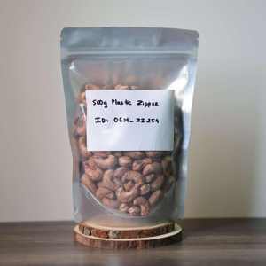 ISO Certified 500g Organic Buttery Salty Flavor Vietnam Customizable Grade Roasted Premium Cashew <b>Nuts</b> with Plastic Zipper Bag - Product Image 5