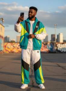 Conjunto Cortavientos Unisex Estilo Vintage con Bloques de Color, Ropa Deportiva Retro de los 90, Traje Ligero Cortavientos para Venta al por Mayor de Moda - Product Image 2